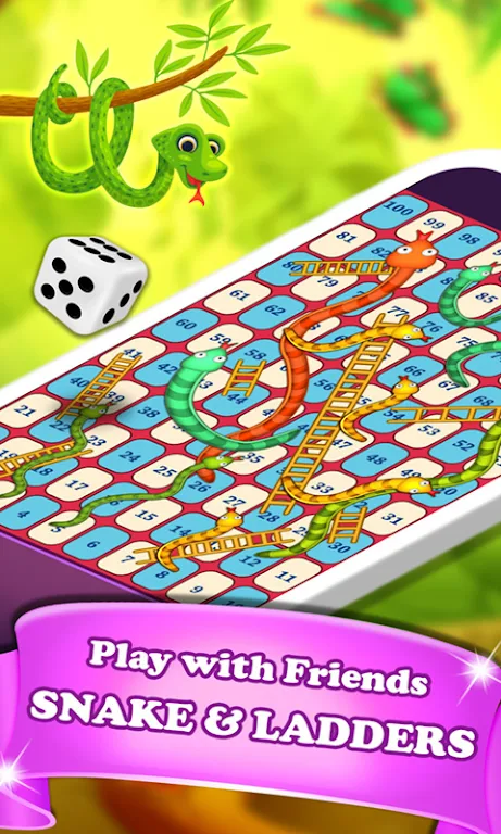 Snakes and Ladders Dice Game Capture d'écran 1