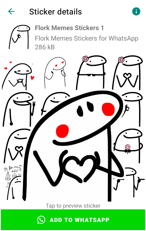 Flork memes stickers WASticker スクリーンショット 2
