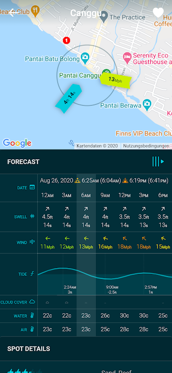 Spotadvisor Surf Forecast Captura de tela 1