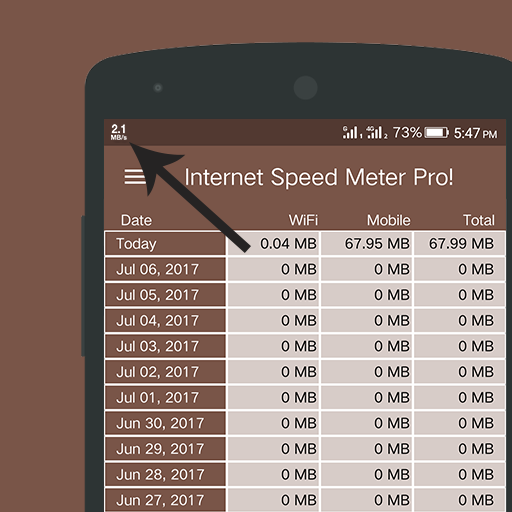 Internet Speed Meter Pro スクリーンショット 0