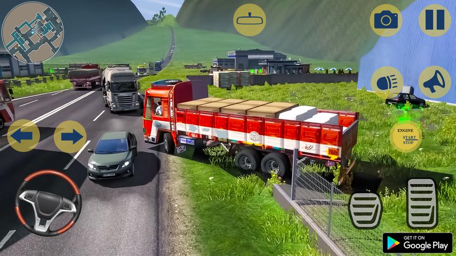 Indian Truck Cargo Truck Games 螢幕截圖 1