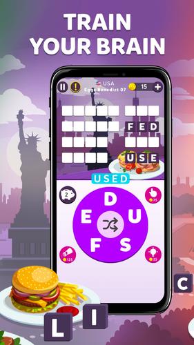 Wordelicious - Fun Word Puzzle Скриншот 3
