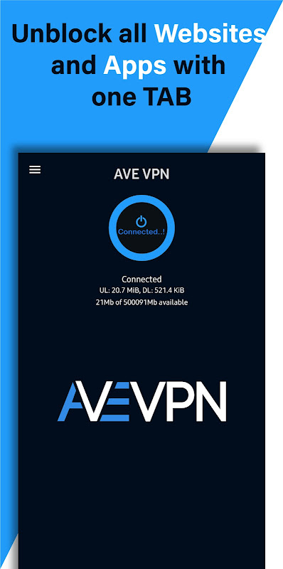 AVE VPN:Low Ping Vpn Ảnh chụp màn hình 1
