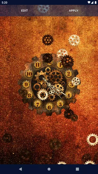 Steampunk Clock Wallpaper Capture d'écran 3