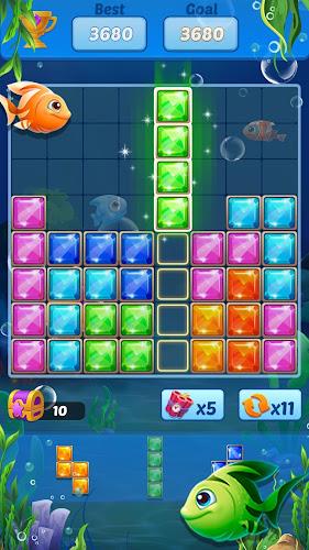 Puzzle Block Ocean Fish Screenshot 2