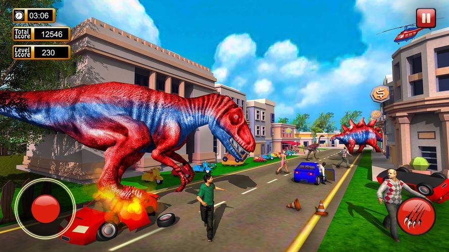 Dinosaur Games City Rampage ဖန်သားပြင်ဓာတ်ပုံ 1