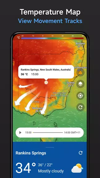 Live Weather & Radar Map ဖန်သားပြင်ဓာတ်ပုံ 2