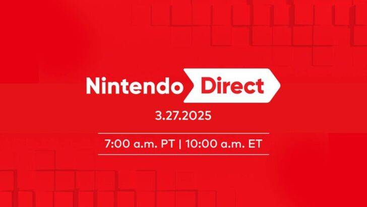 Nintendo Direct Mart 2025 yarın için duyuruldu, Switch 2 Doğrudan Bir hafta sonra