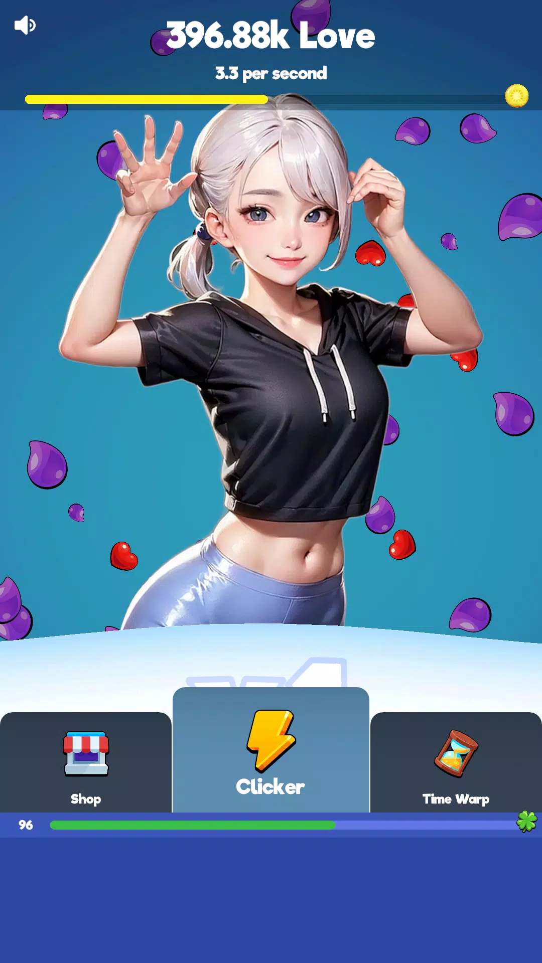 Sexy touch girls: idle clicker Screenshot 1