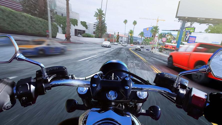 Traffic Moto Bike Rider City Screenshot 1