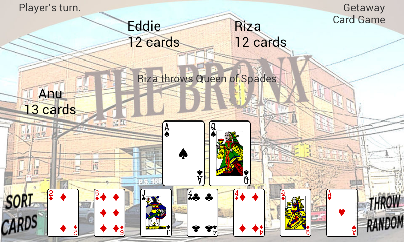 Getaway Card Game Schermafbeelding 1