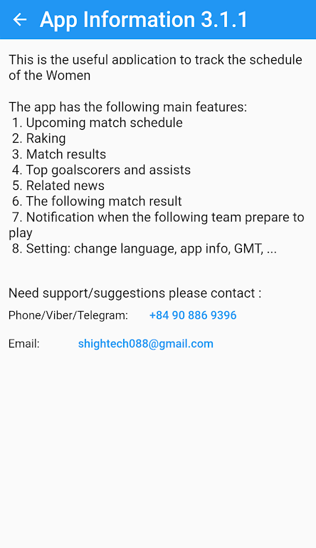 Female Cup Matches स्क्रीनशॉट 3