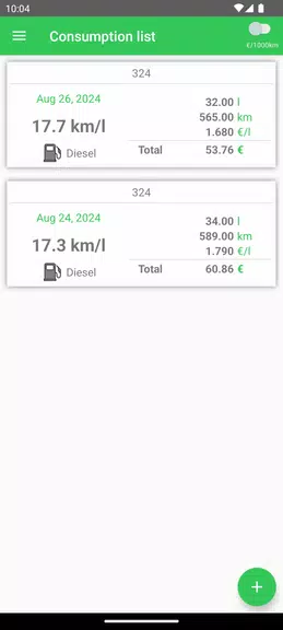 Fuel Consumption应用截图第3张