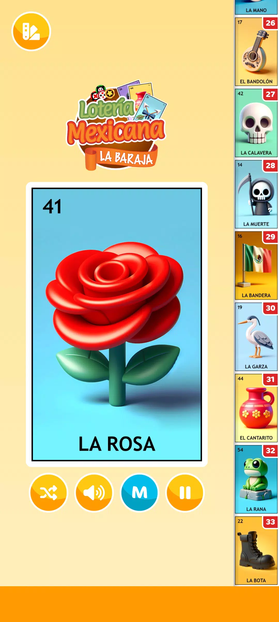 Lotería Mexicana - La Baraja Tangkapan skrin 2