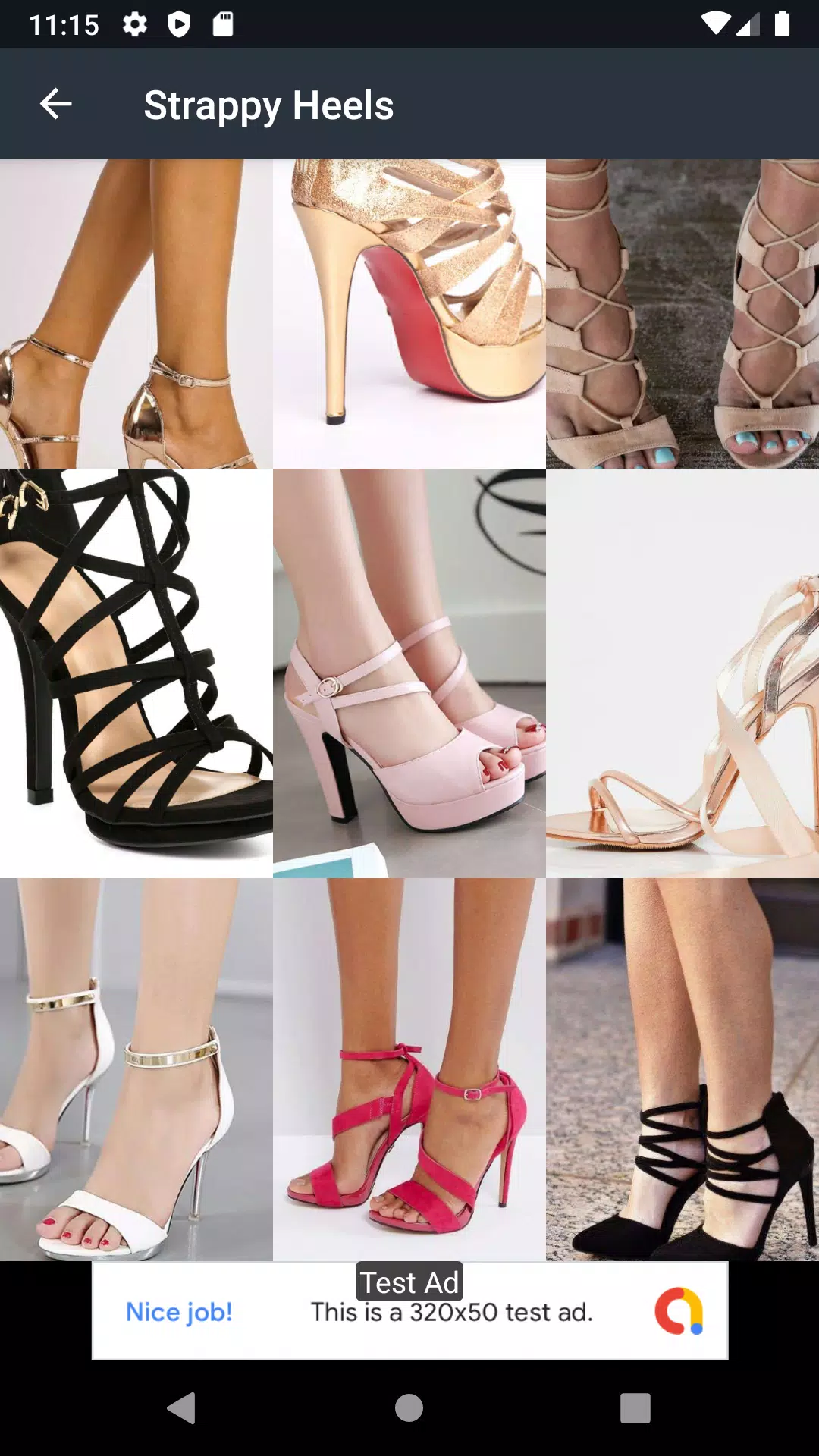 Strappy Heels Ideas Captura de pantalla 1