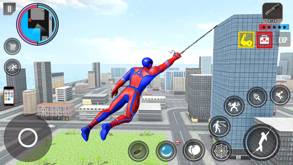 Spider Rope Action Game Captura de pantalla 0