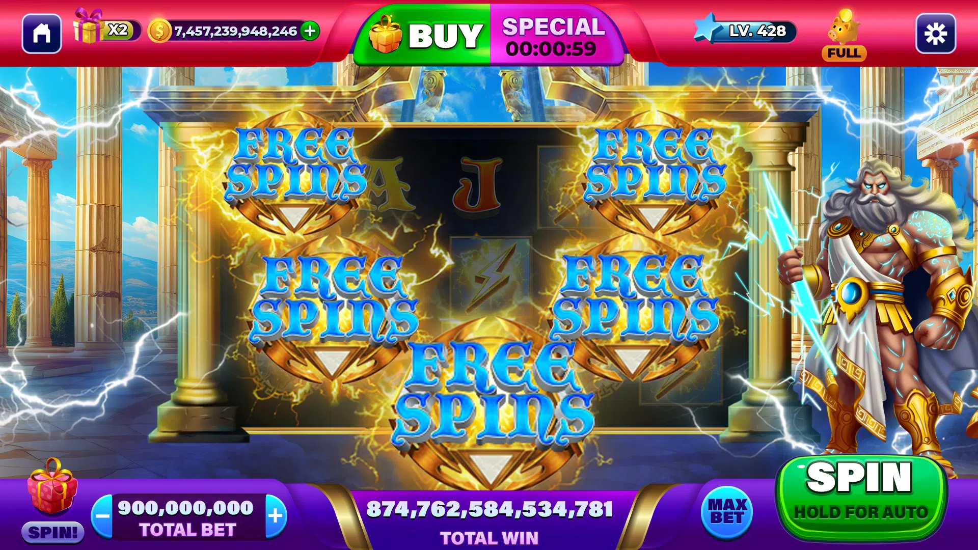 Schermata Clover Slots Epic Casino Games 1