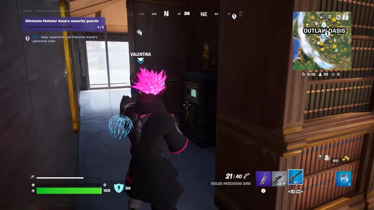 弗莱彻·凯恩（Fletcher Kane）在Fortnite的个人安全。