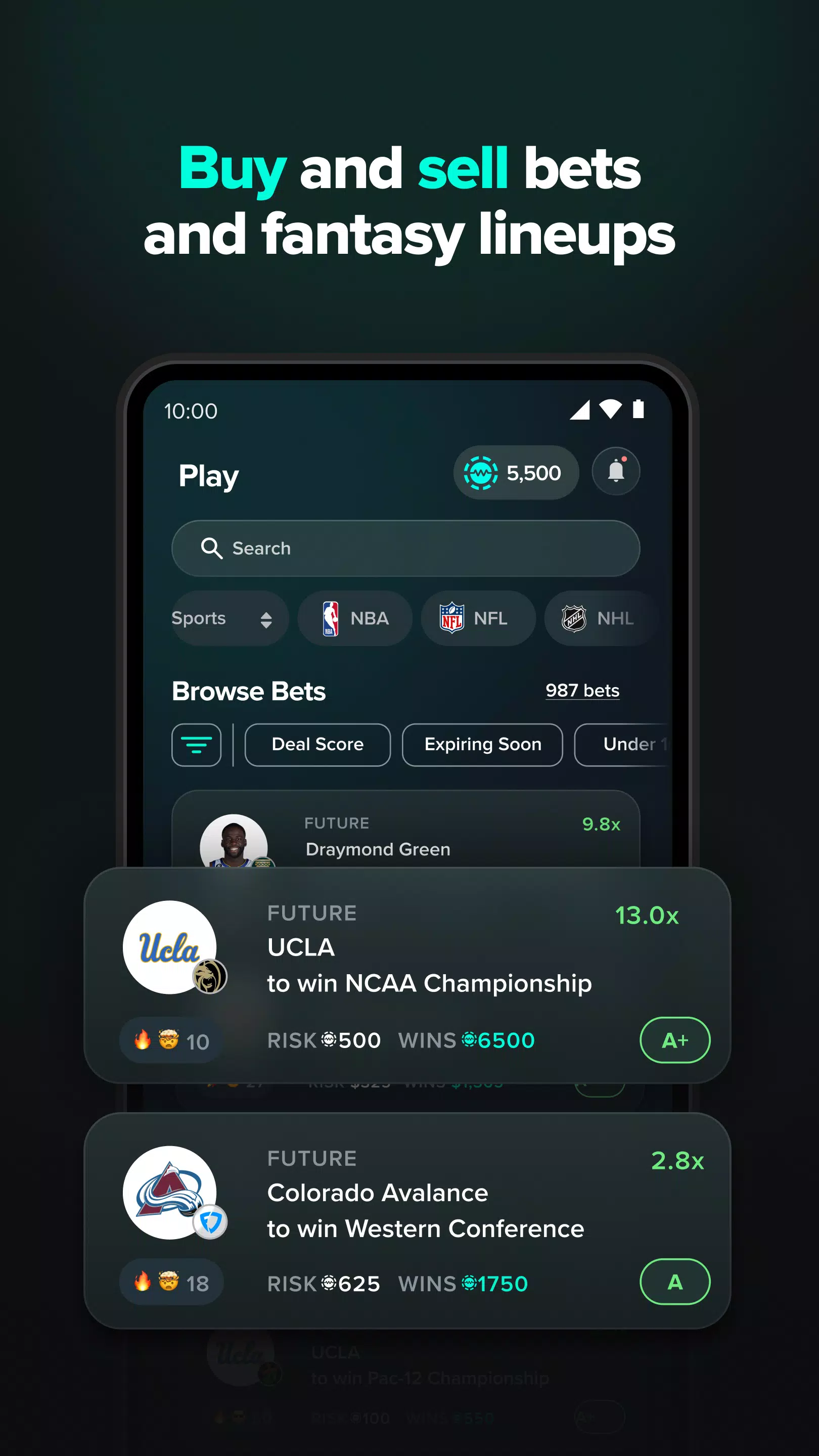 WagerWire Screenshot 1