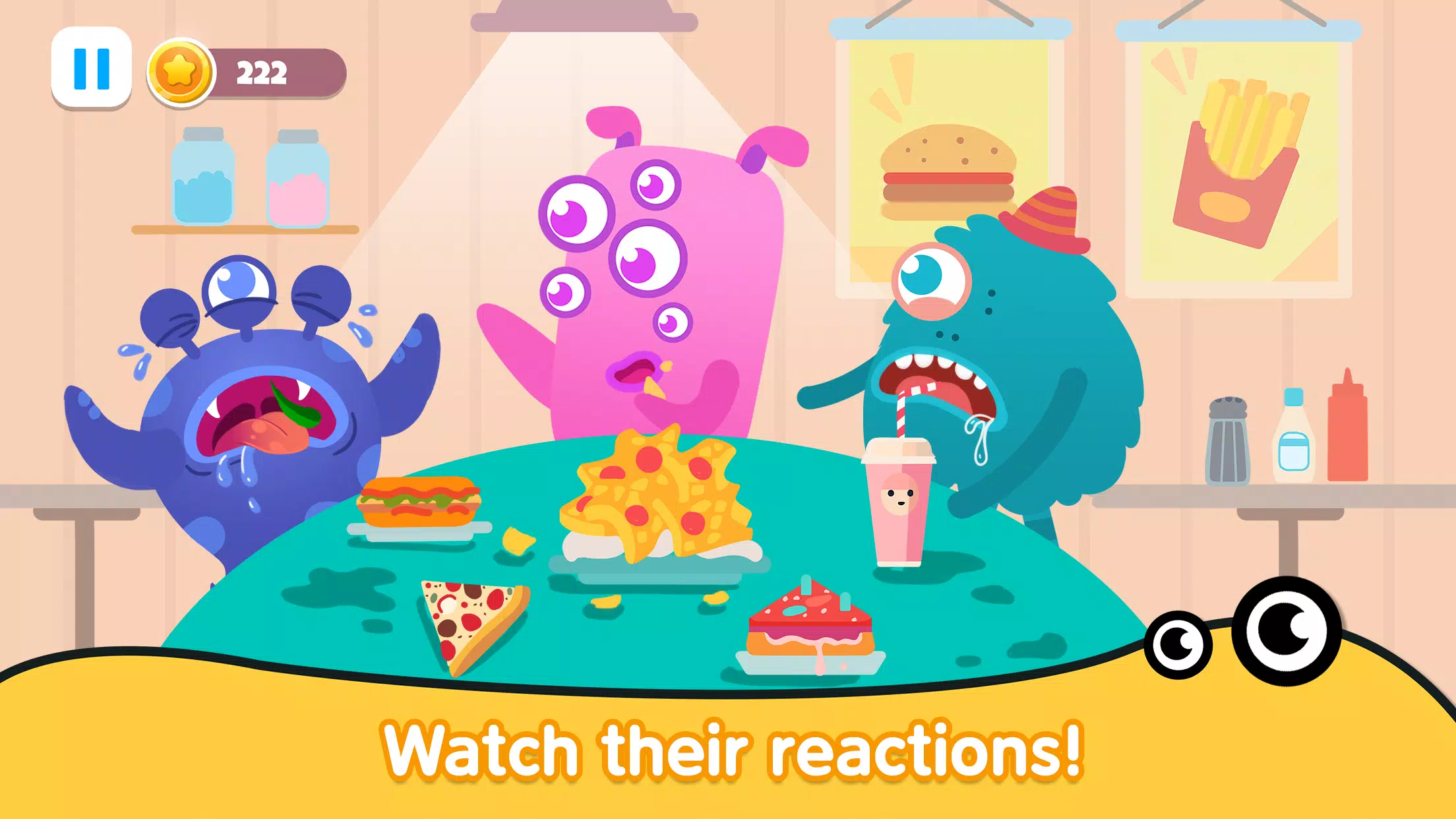 Kitchen monster games for kids 螢幕截圖 2