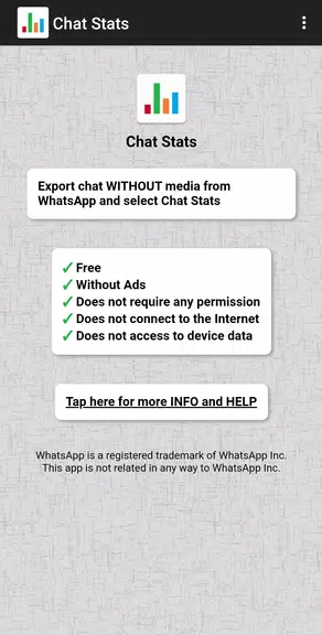 Chat Stats for WhatsApp Schermafbeelding 0