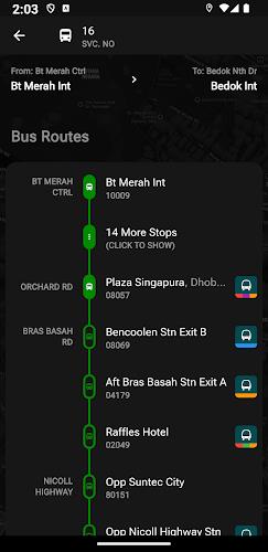 SG Bus Arrival Times Screenshot 3