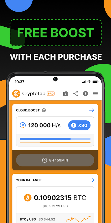 CryptoTab Browser Pro Level スクリーンショット 0