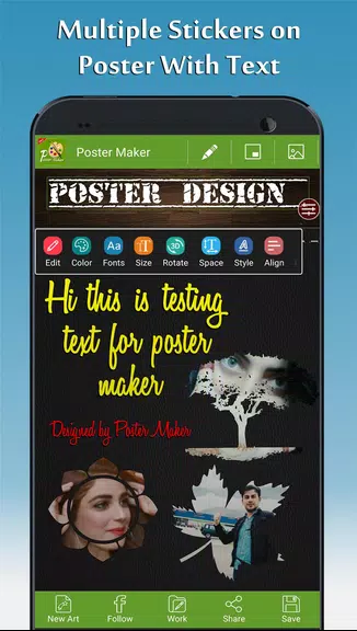 Poster Maker - Fancy Text Art 螢幕截圖 2