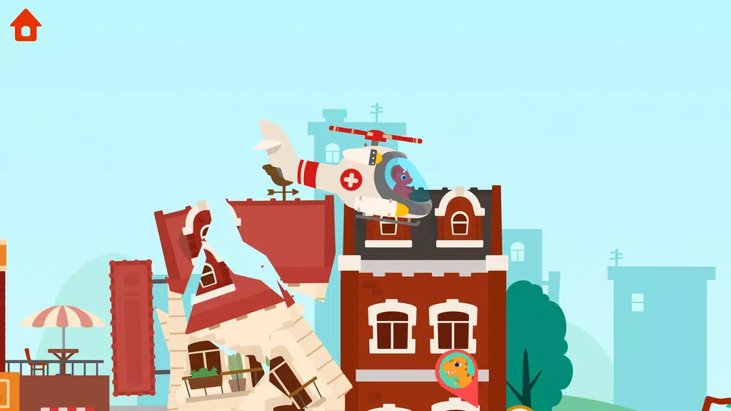 Dinosaur Helicopter Kids Games Schermafbeelding 1