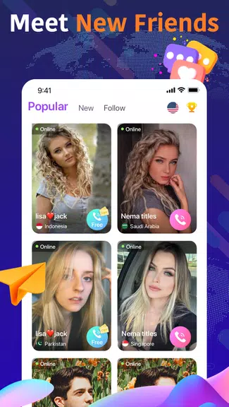 Olamet - Video Chat Online Zrzut ekranu 0