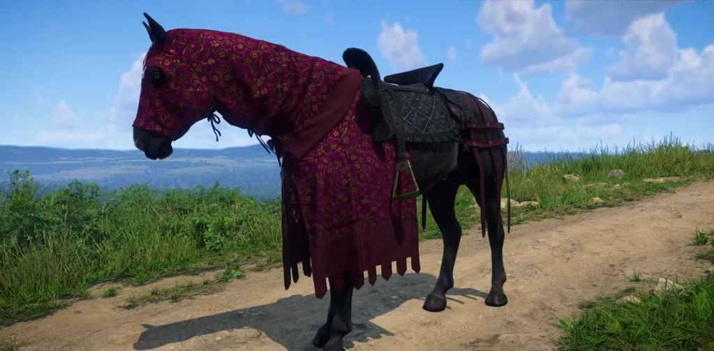 Kingdome Come Deliverance 2 Horse en armadura roja