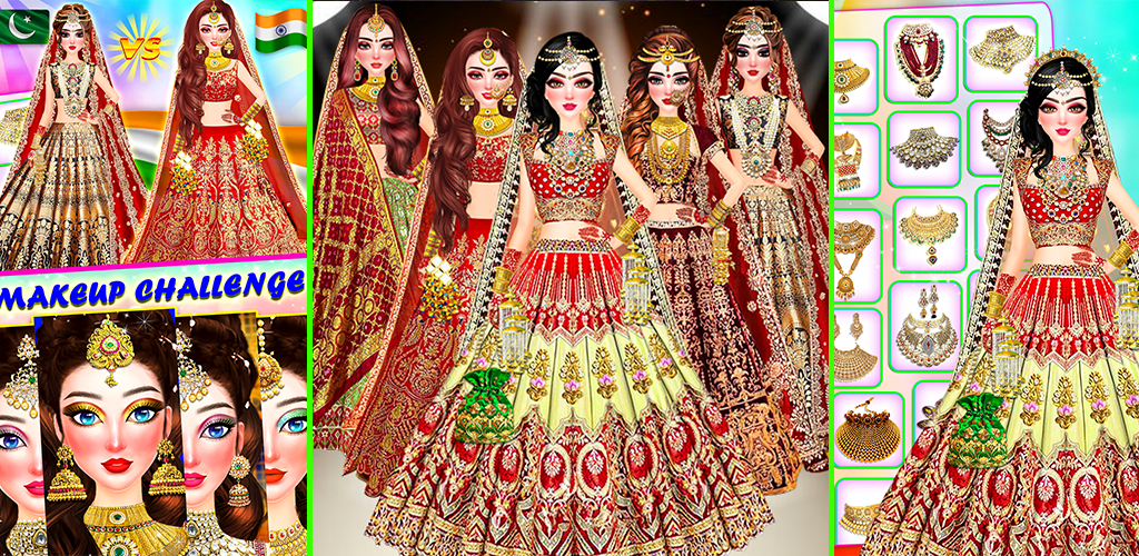 Indian Bride Dress Up Girl 螢幕截圖 0