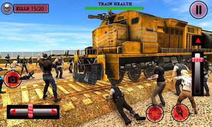 US Army Train Zombie Shooting Скриншот 0