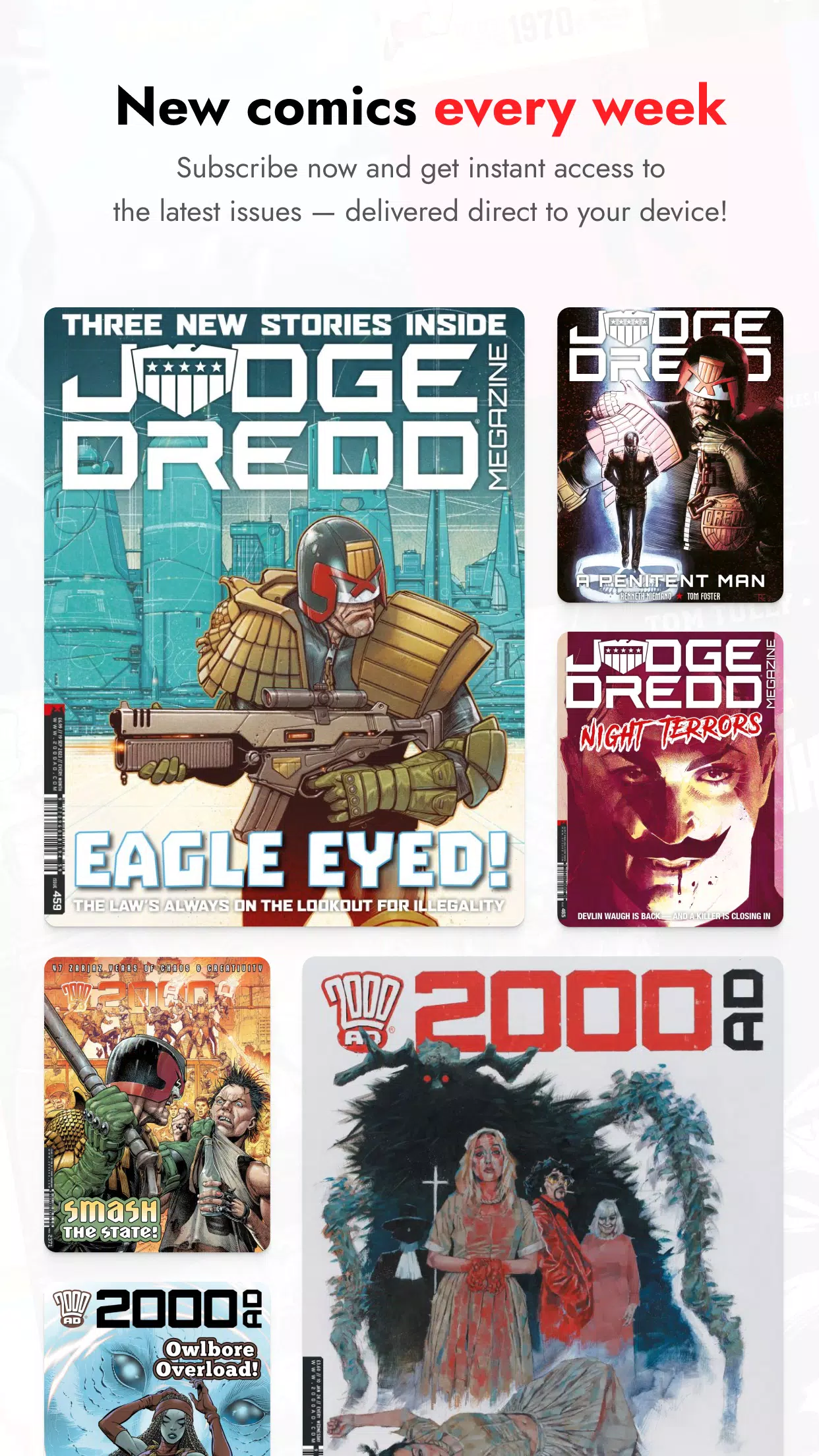 2000 AD Comics and Judge Dredd Captura de tela 3