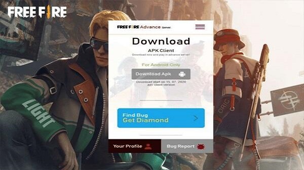 client ff apk per Android