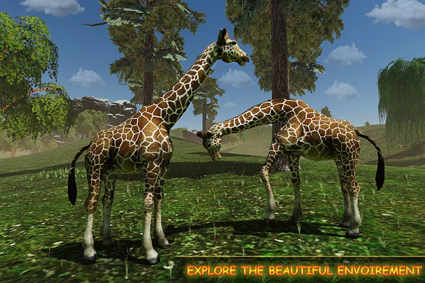 Giraffe Family Life Jungle Sim应用截图第1张