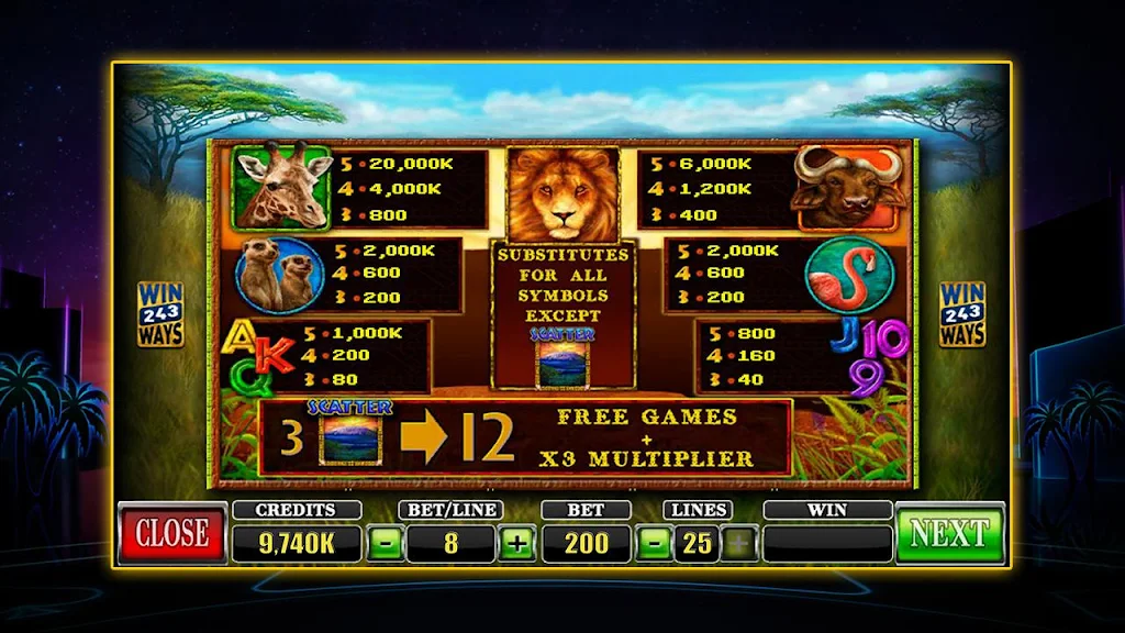 SLOT African Simba应用截图第3张