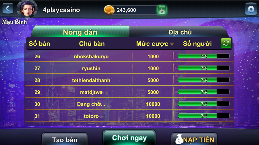 4Play - Mau Binh Online Screenshot 1