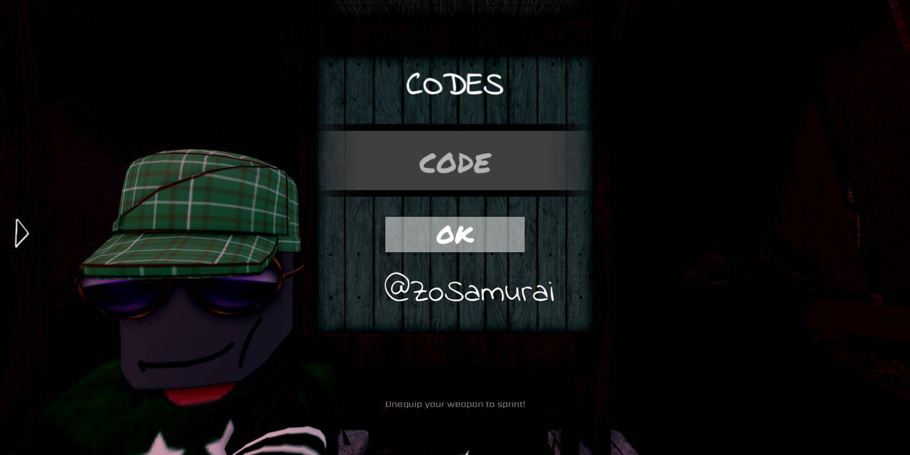 Zo Samurai Code Input Image