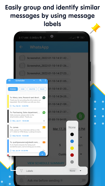 SKEDit: Auto Message Scheduler 스크린샷 2