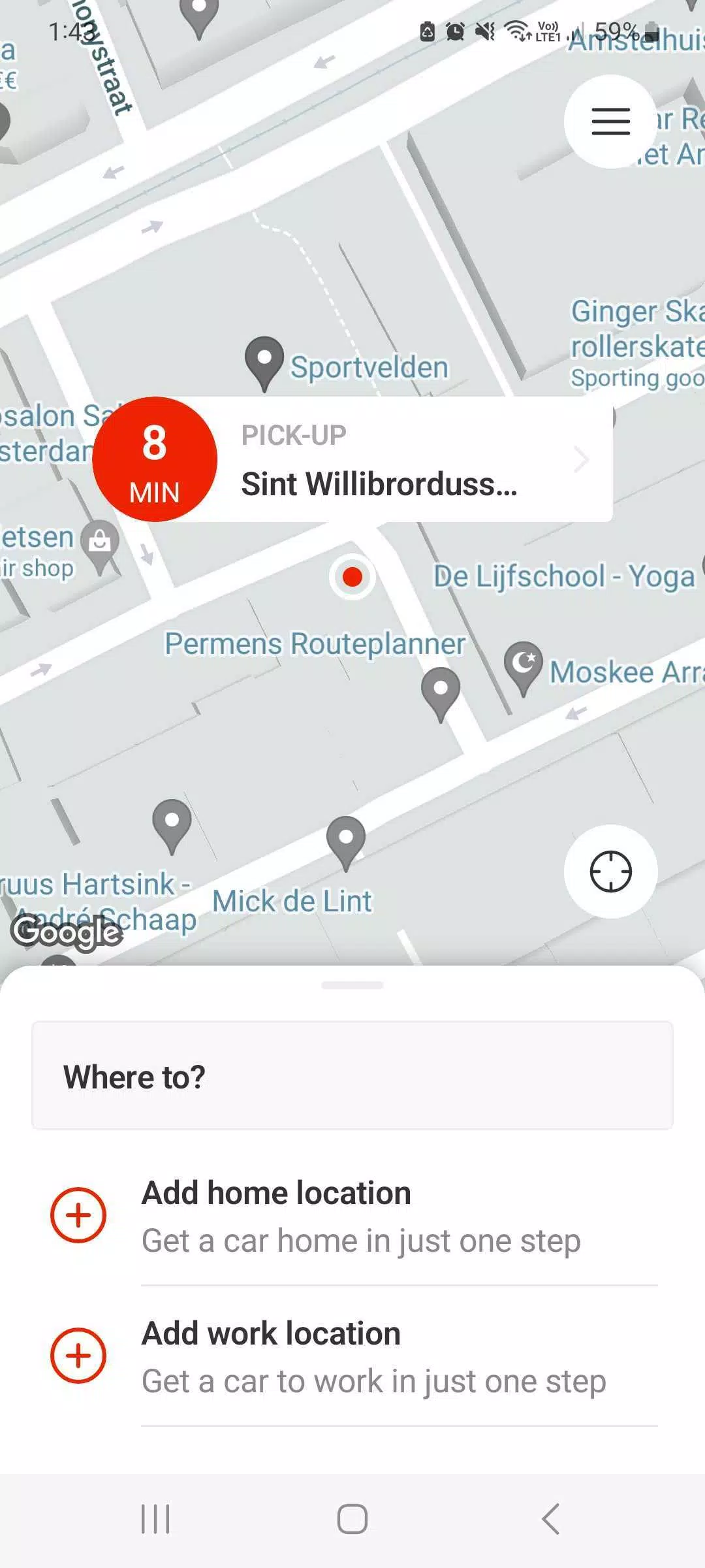 TCA Taxi Amsterdam 螢幕截圖 1