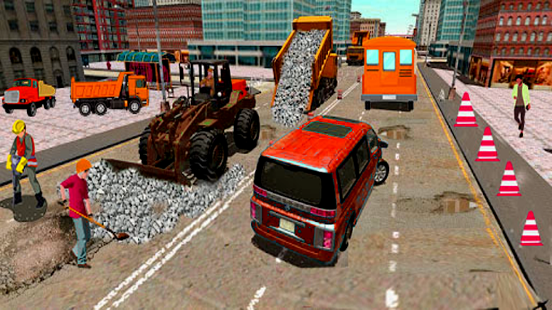 Highway road construction game Screenshot 1