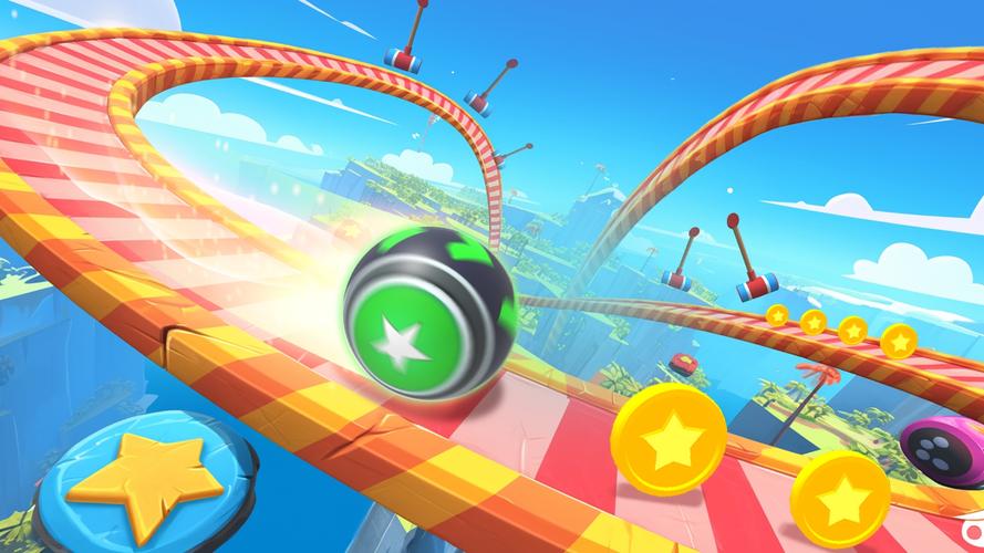 3D Super Rolling Ball Race Скриншот 2