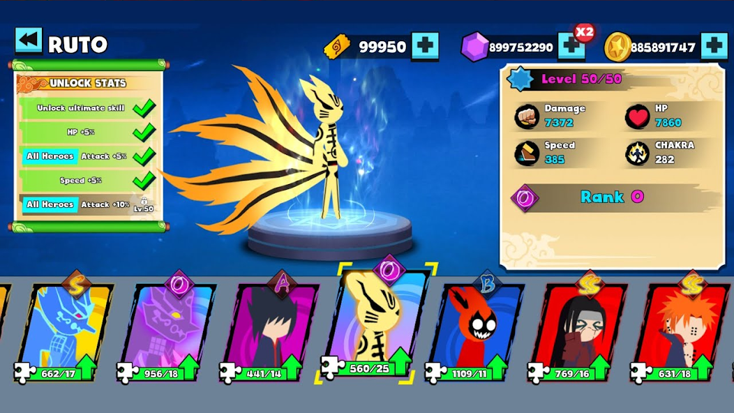 Stickman Ninja Fight 3v3 Mod スクリーンショット 1