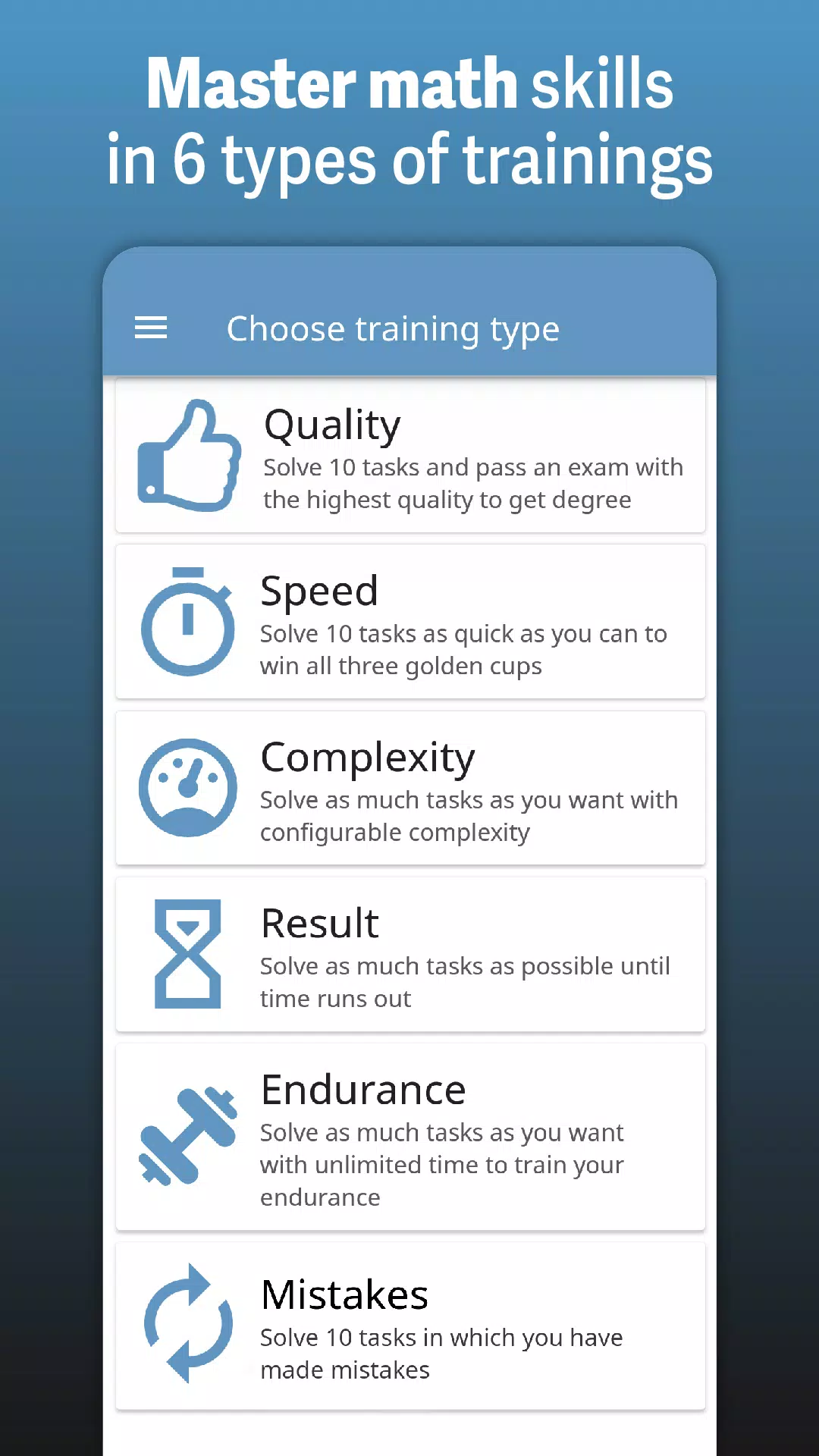 Speed Math Mental Quick Games Schermafbeelding 0