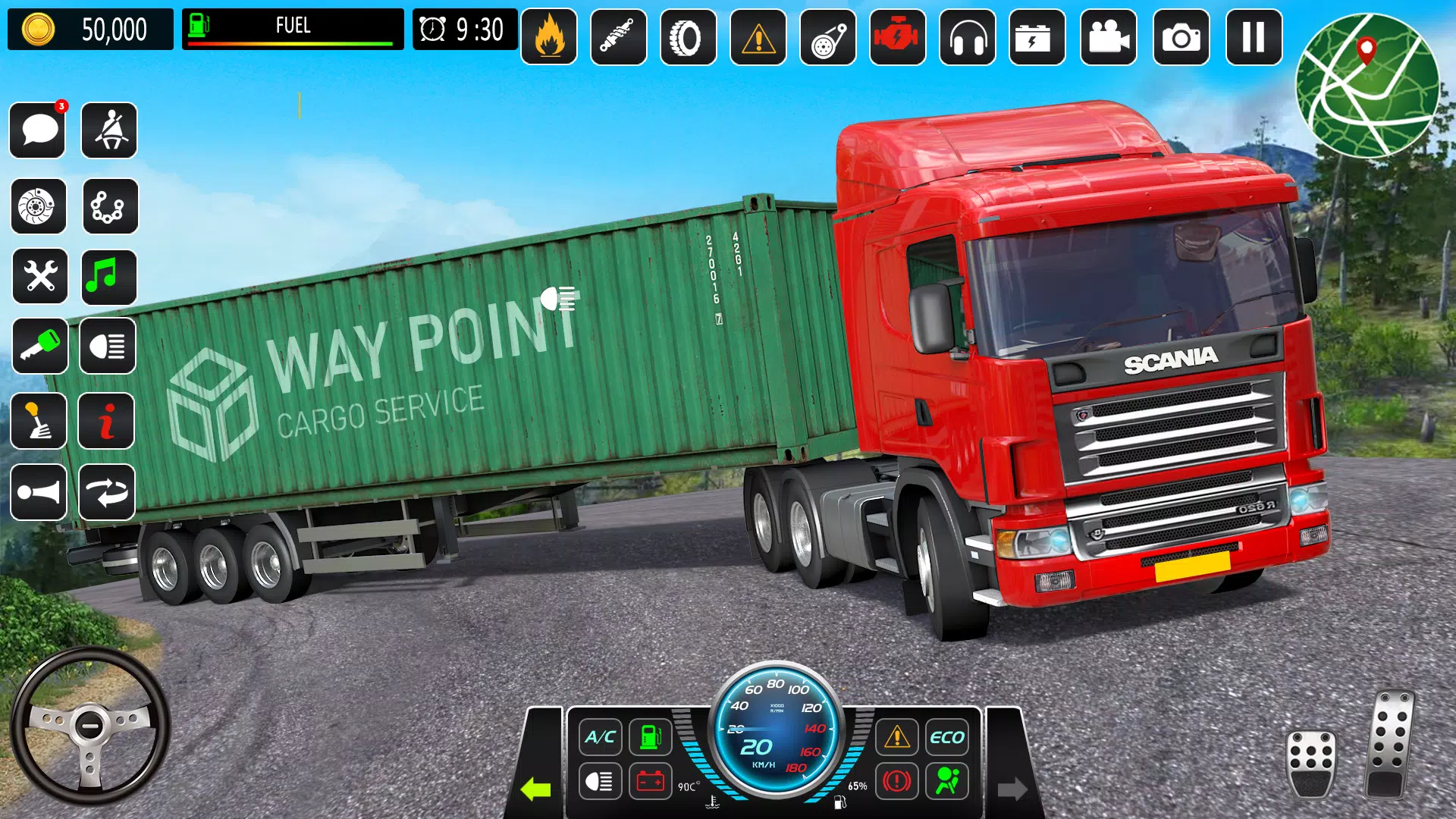 Mountain Truck Driving Games Ảnh chụp màn hình 1