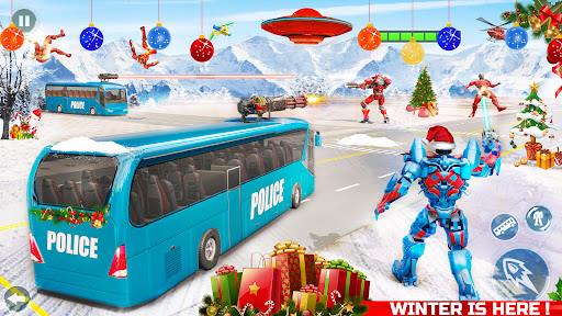 Bus Robot Car War - Robot Game Ảnh chụp màn hình 1