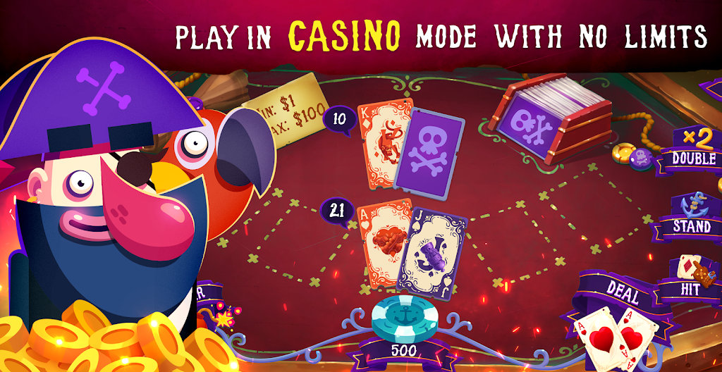 Pirates: Blackjack Free 21 ⚓ スクリーンショット 1