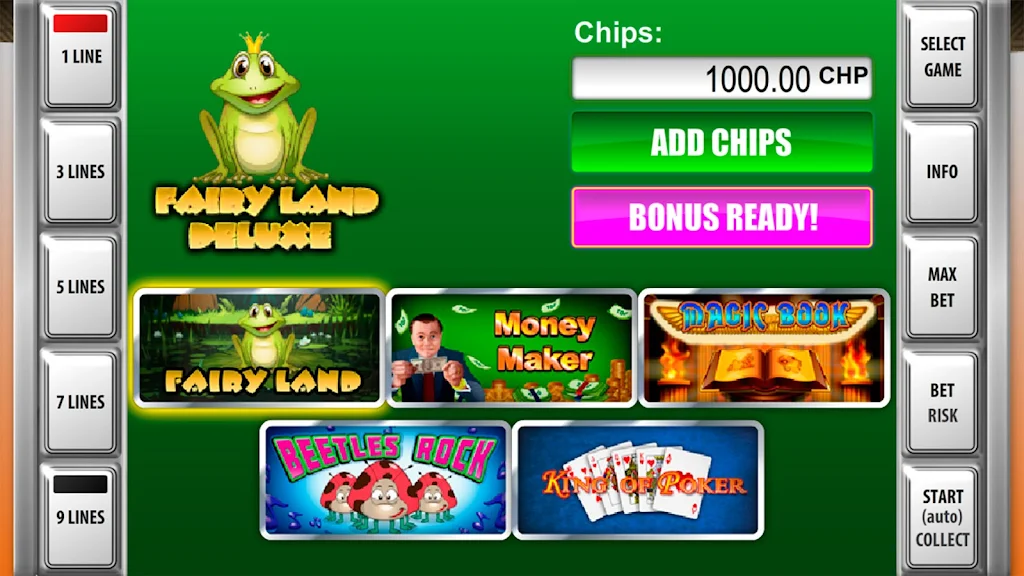 Slot machines Fairy Land Deluxe Schermafbeelding 0