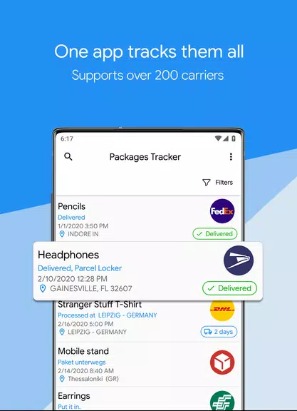 Packages Tracker Screenshot 0